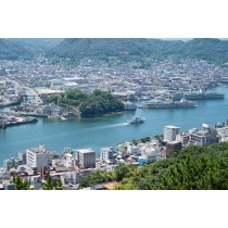 千光寺公園頂上展望台から見る夏の尾道水道