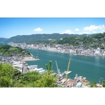 岩屋山から見る尾道の夏風景