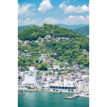 岩屋山から見る尾道の夏風景