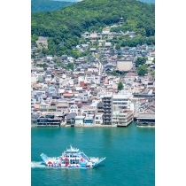 岩屋山から見る尾道の夏風景