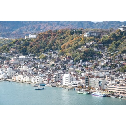 岩屋山から見る山手地区の風景