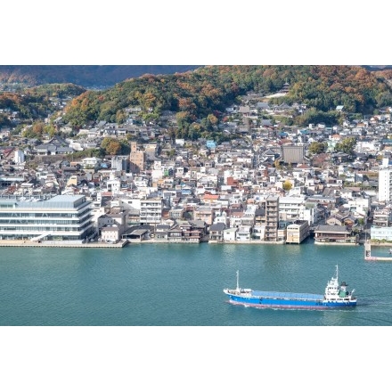 岩屋山から見る西國寺一帯の風景