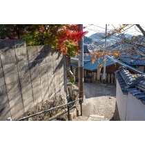 大山寺そばの路地風景