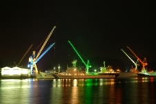 クレーンライトアップ